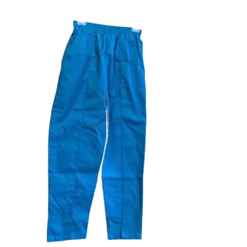 Vintage landau petite small teal scrub pants